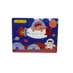 Дървен пъзел космонавт