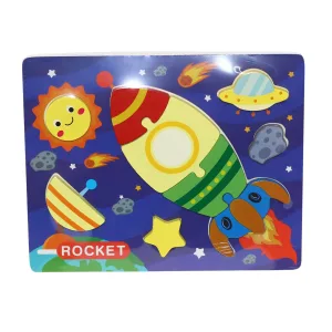 Дървен пъзел ракета