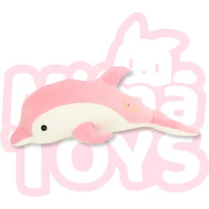 Плюшено розово делфинче 60см